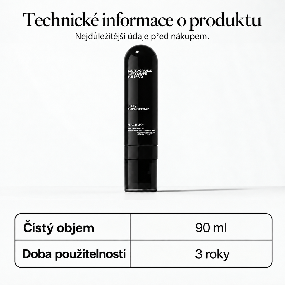 Technické informace o spreji 90 ml