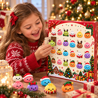 Vánoční adventní kalendář s 24 mačkacími překvapeními