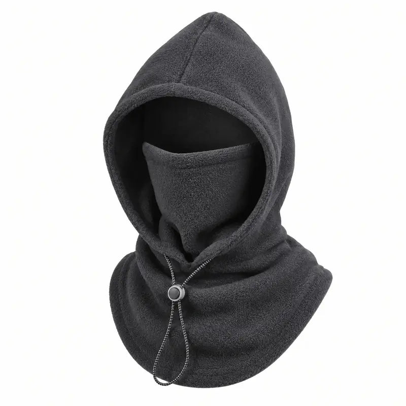 Termální kukla ThermaFleece 3 v 1 – čepice, maska a nákrčník – dark-gray