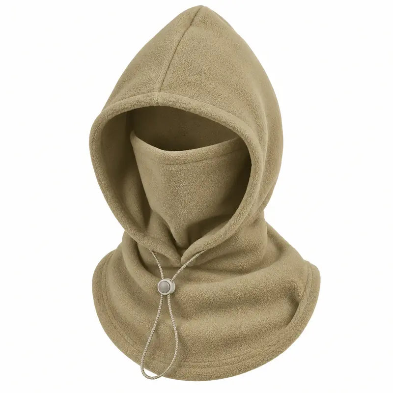 Termální kukla ThermaFleece 3 v 1 – čepice, maska a nákrčník – khaki