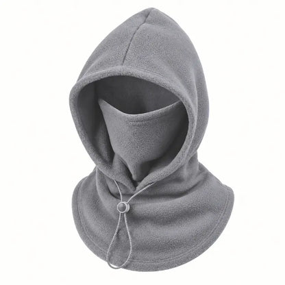 Termální kukla ThermaFleece 3 v 1 – čepice, maska a nákrčník – light-gray